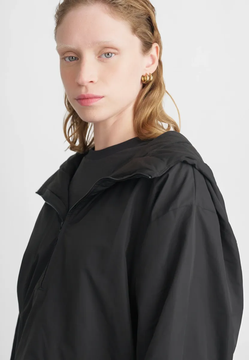 PUMA X ROSÉ OVERSIZED HALFZIP PADDED JACKET - Bomberjacke - puma black