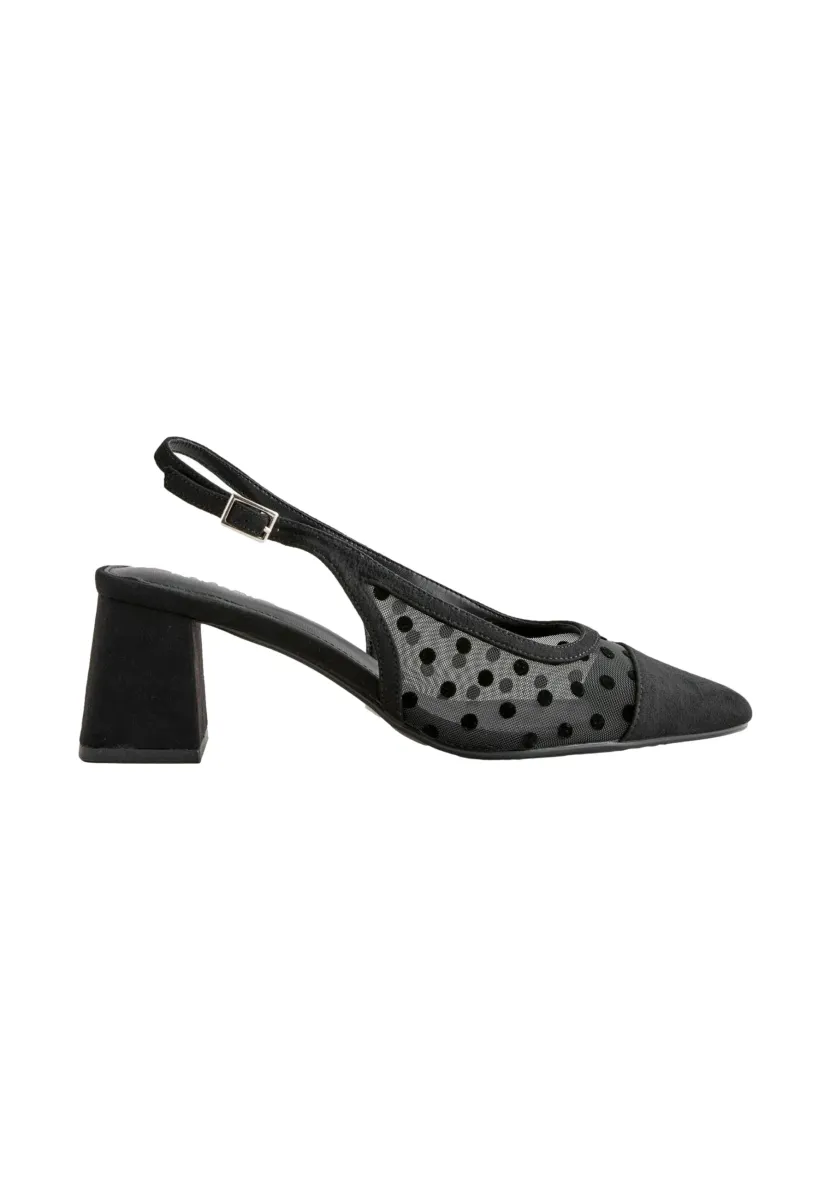 Pumps - black polkadot