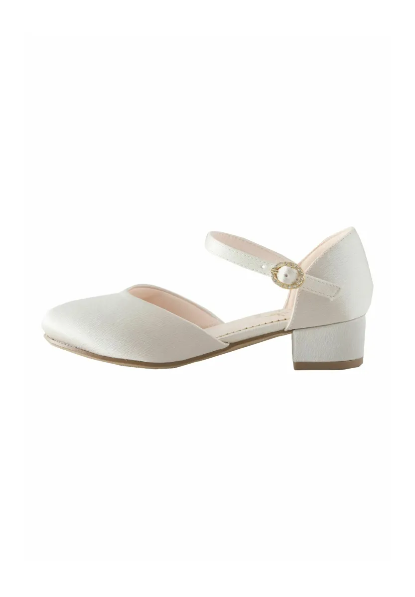 Pumps - ivory stain resistant satin