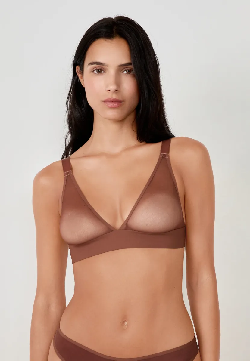 PURE MESH - Triangel BH - marron
