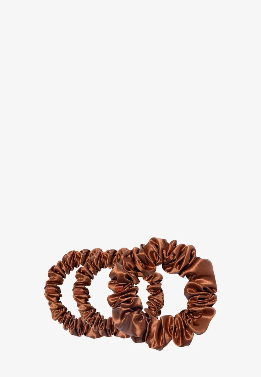 PURE SILK BACK TO BASICS ASSORTED SCRUNCHIES - Gesichtspflege Zubehör - auburn
