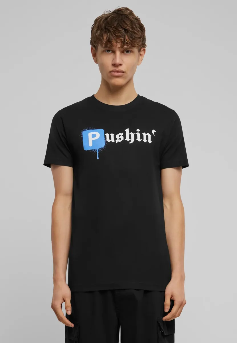 PUSHIN  - T-Shirt print - black