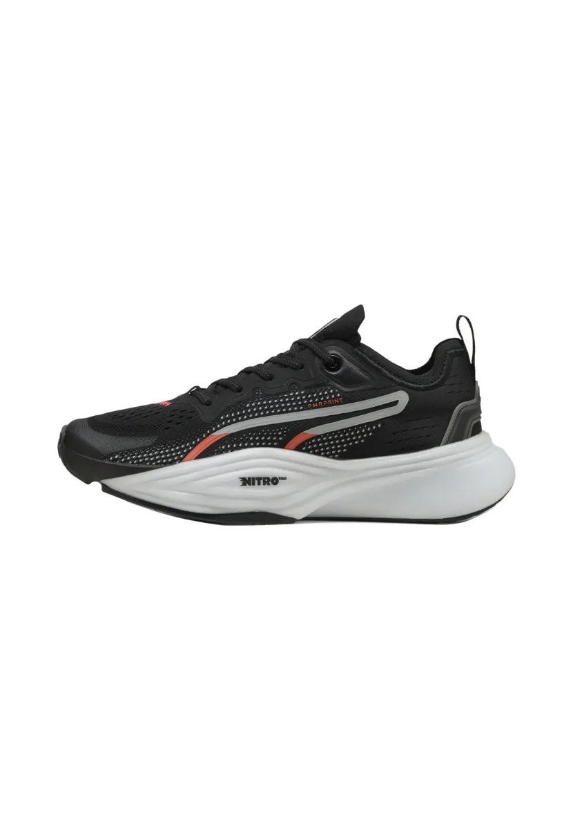 PWR NITRO SQD - Laufschuh Straße - black-gray echo-glowing red