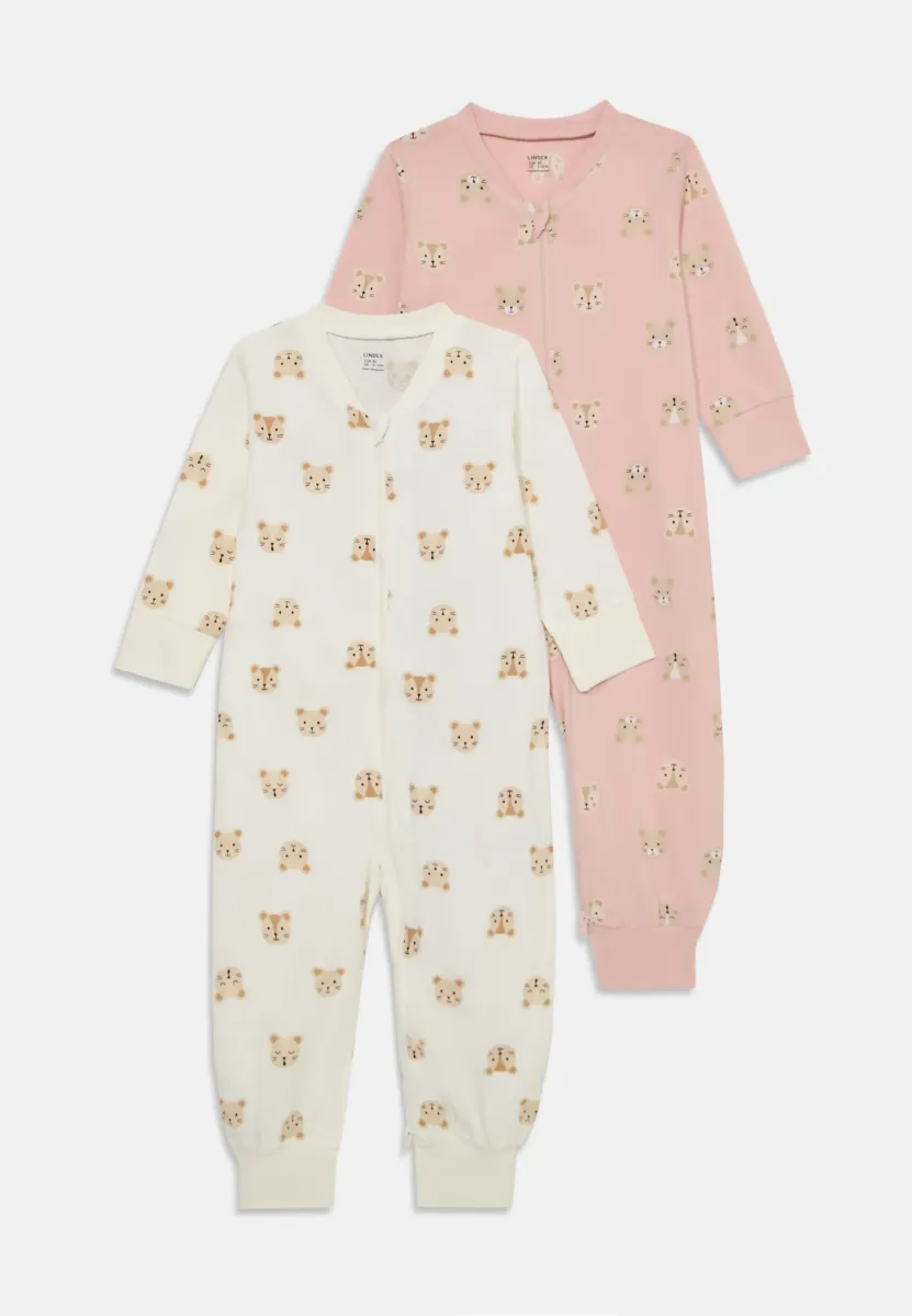 PYJAMAS 2 PACK - Strampler - light dusty pink