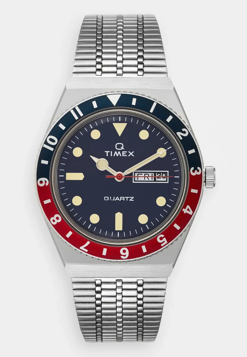 Q REISSUE - Uhr - silver-coloured/blue/red