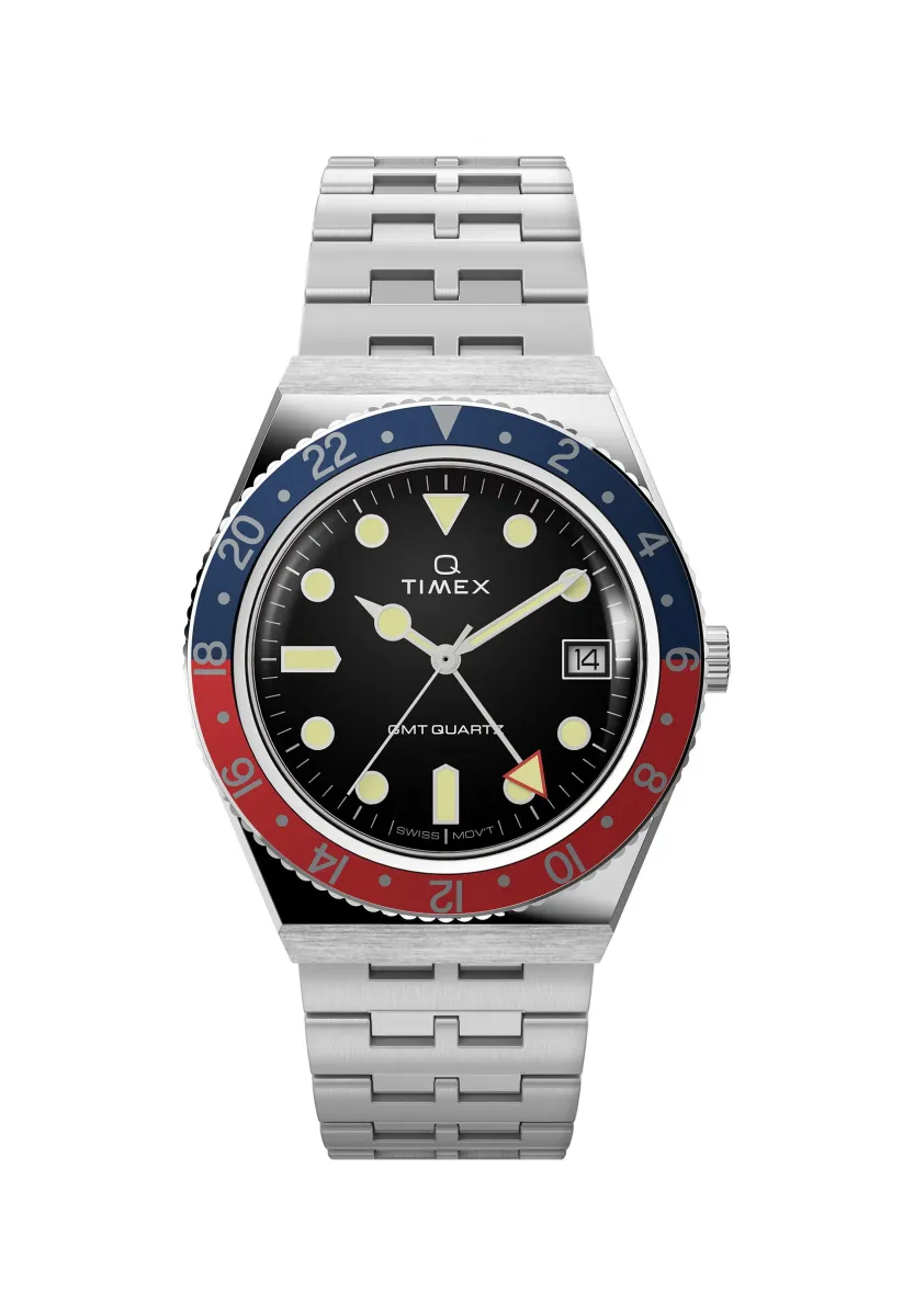 Q Timex® GMT - Uhr - stainless steel