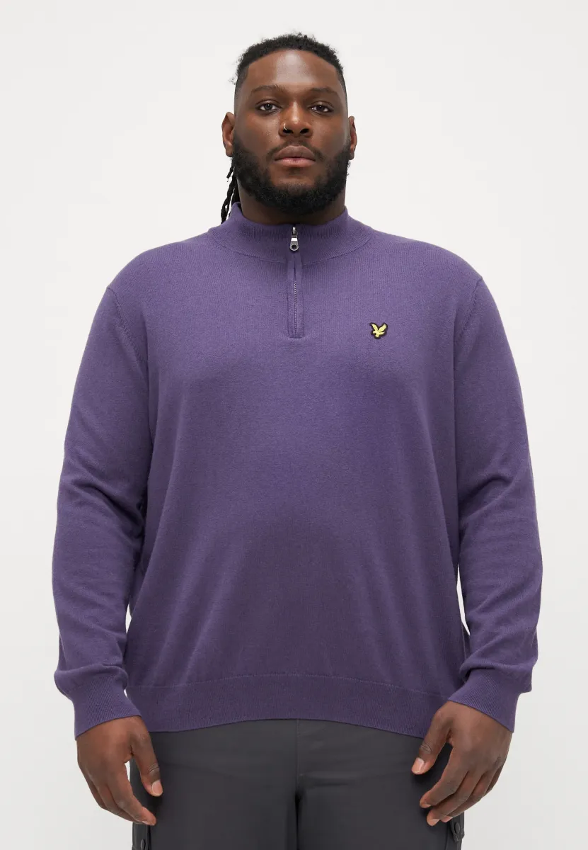QUARTER ZIP JUMPER - Strickpullover - graystone