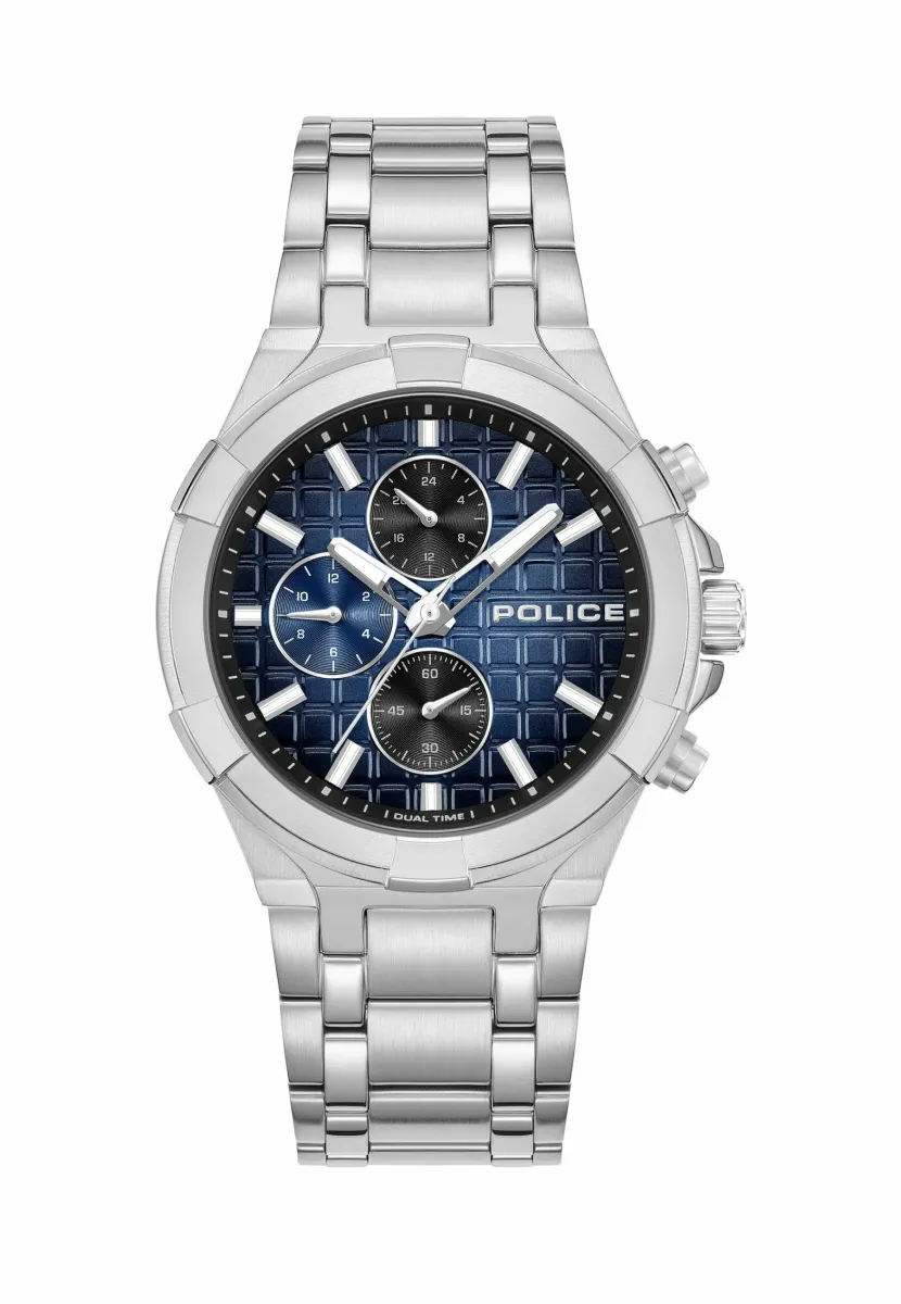 QUARZ GUARDIAN - Chronograph - silver-coloured/blau