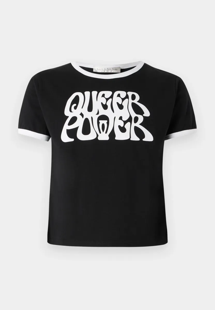 QUEER POWER UNISEX - T-Shirt print - black