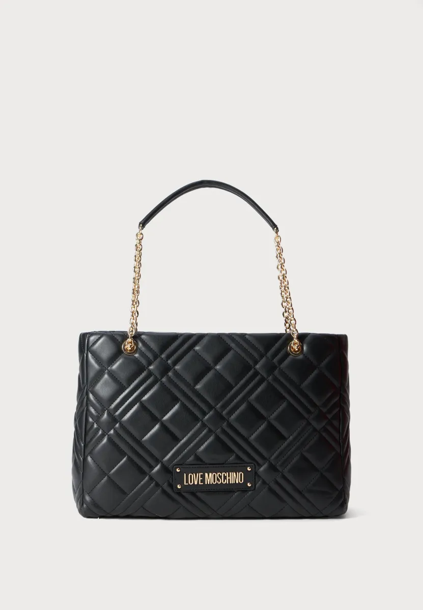 QUILTED BAG - Handtasche - black
