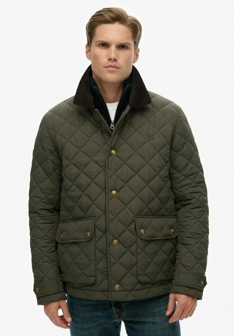 QUILTED ESTATE COACH - Übergangsjacke - army khaki