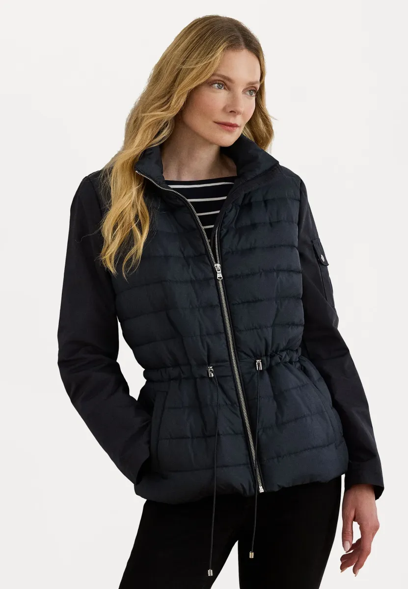 QUILTED FUNNELNECK PUFFER JACKET - Übergangsjacke - navy