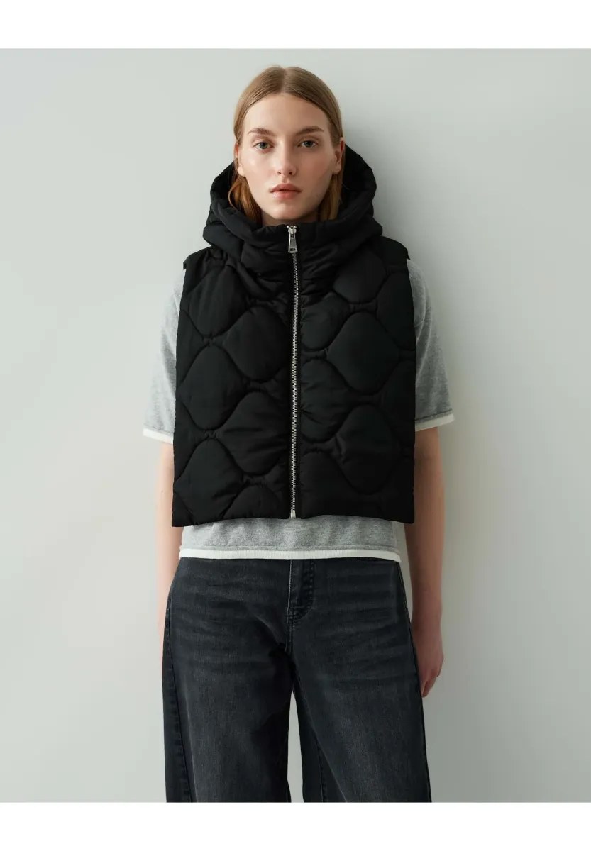 QUILTED LAYERING - Weste - black
