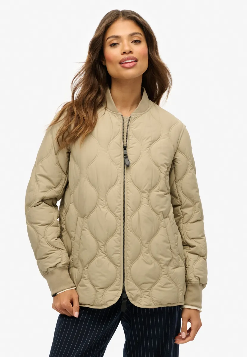 QUILTED LINER - Winterjacke - winter twig beige