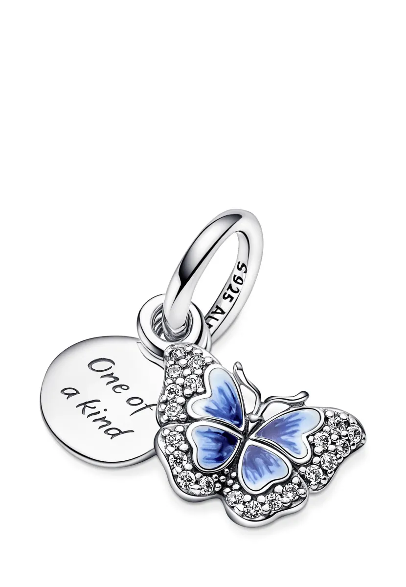 QUOTE DOUBLE DANGLE - Anhänger - silver coloured