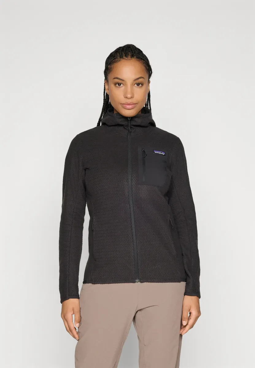 R1 AIR FULL ZIP HOODY - Fleecejacke - black