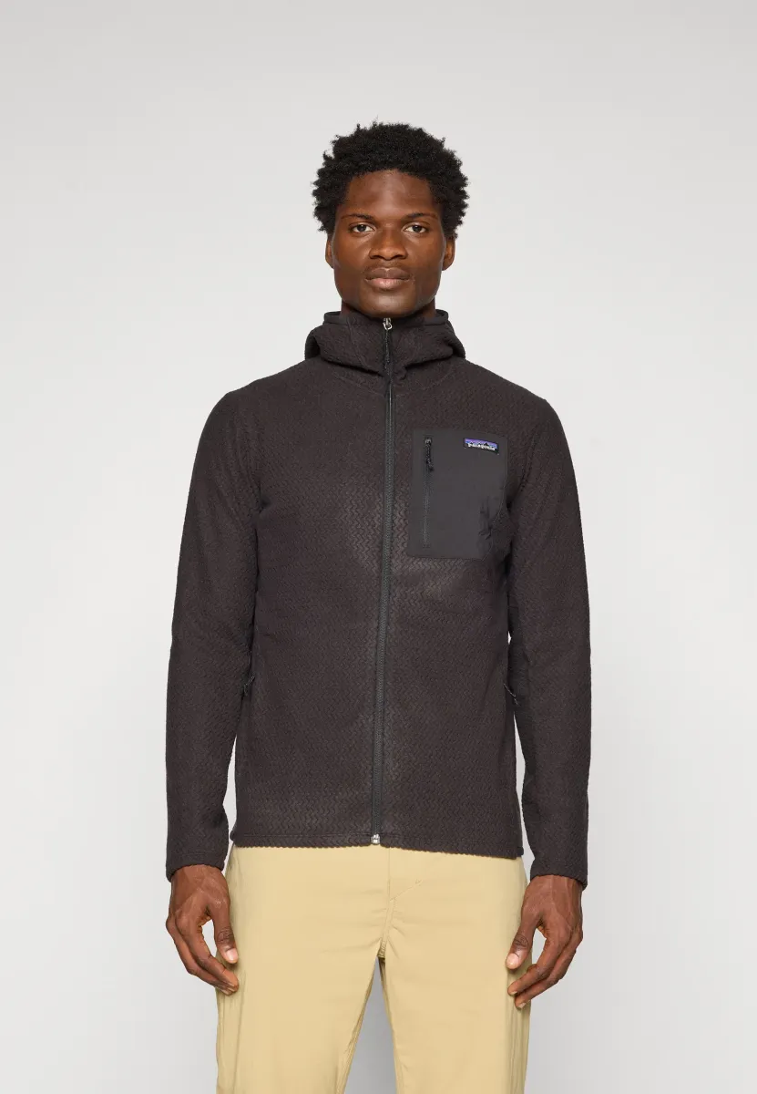 R1 AIR FULL ZIP HOODY - Fleecejacke - black