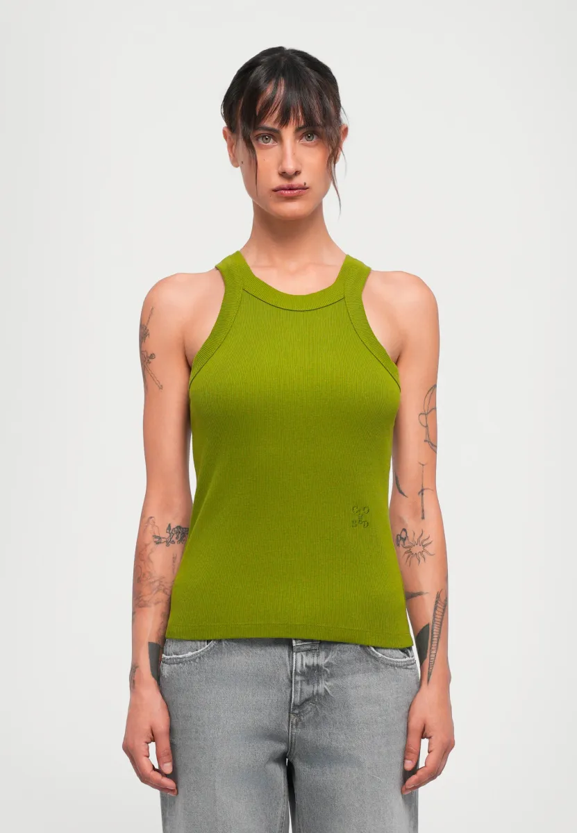 RACER TANK - Top - pistachio green