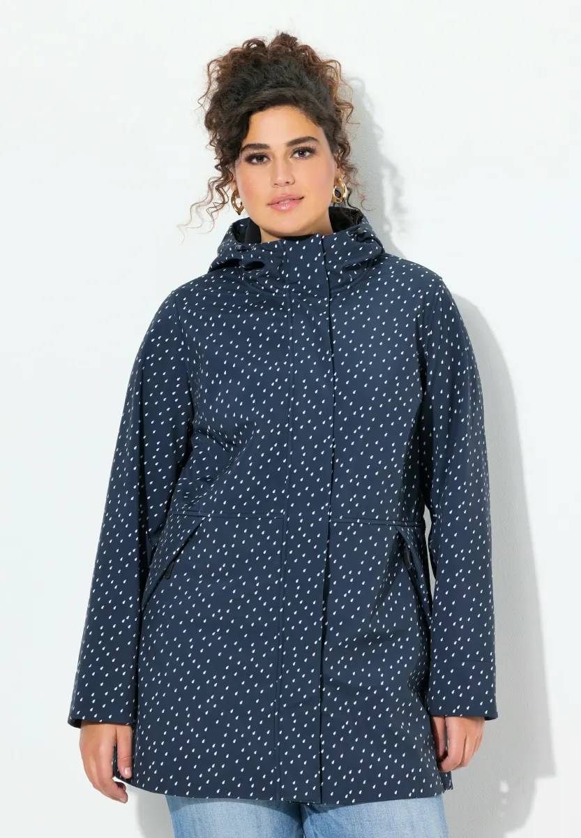 RAINDROP PRINT LONGLINE  - Regenjacke / wasserabweisende Jacke - marine