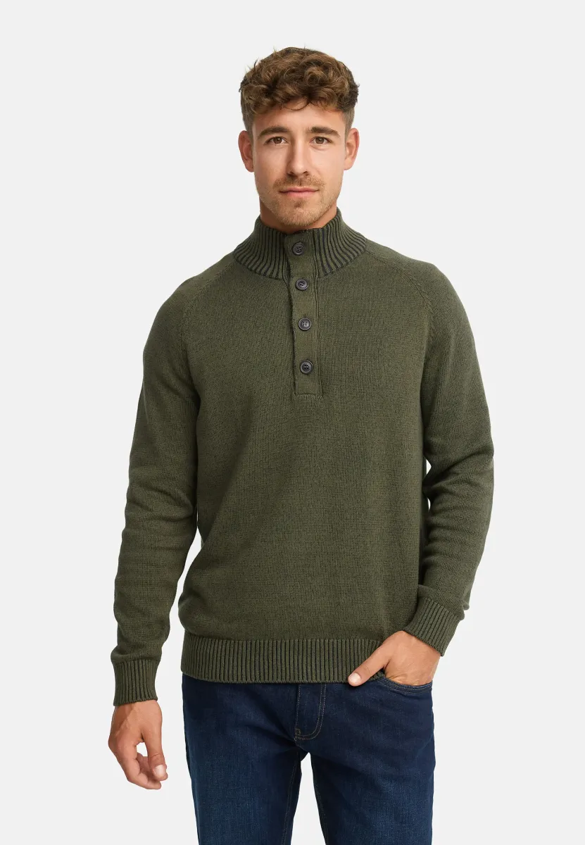 RAJAS - Strickpullover - army mix