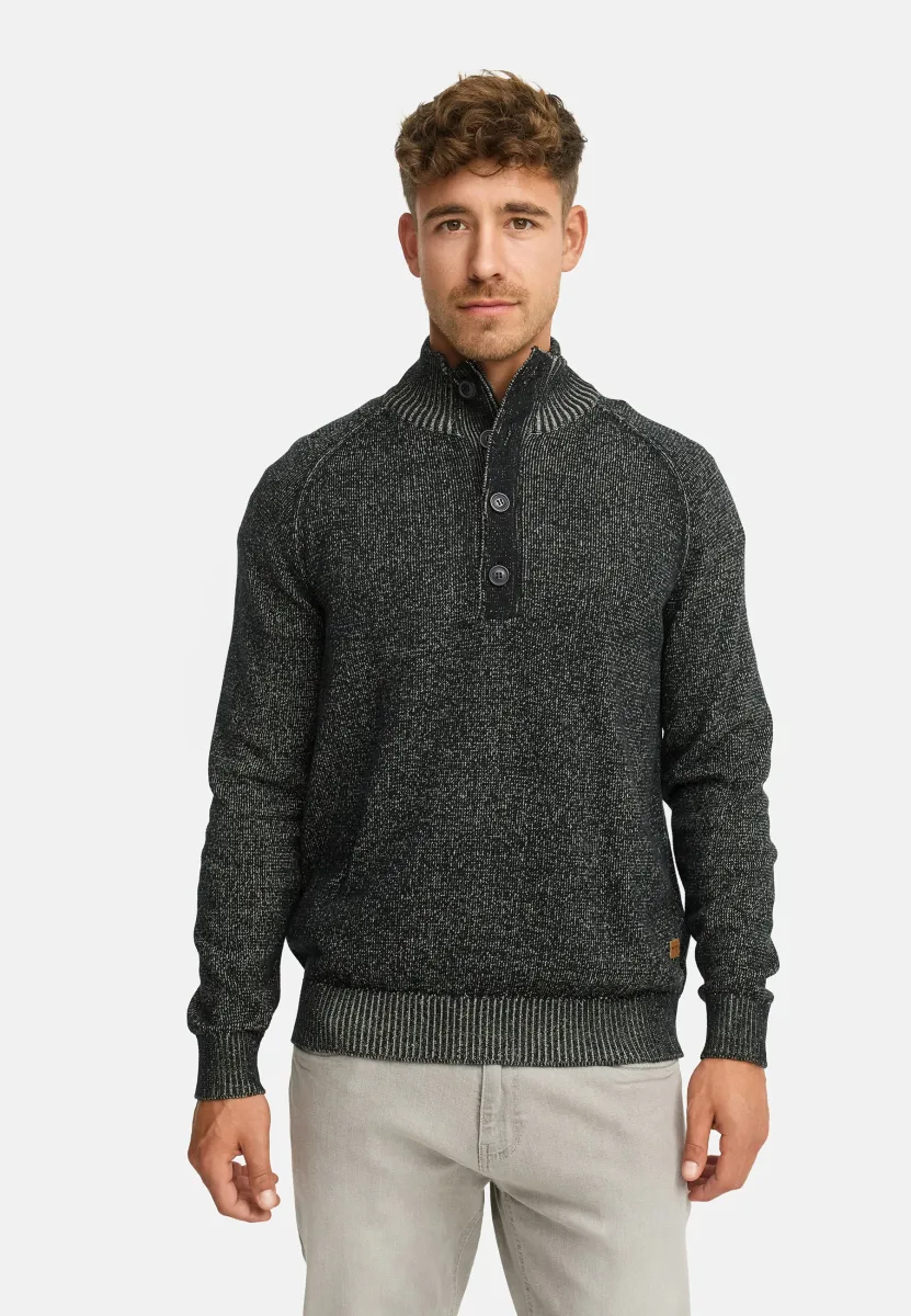 RAJAS - Strickpullover - black mix