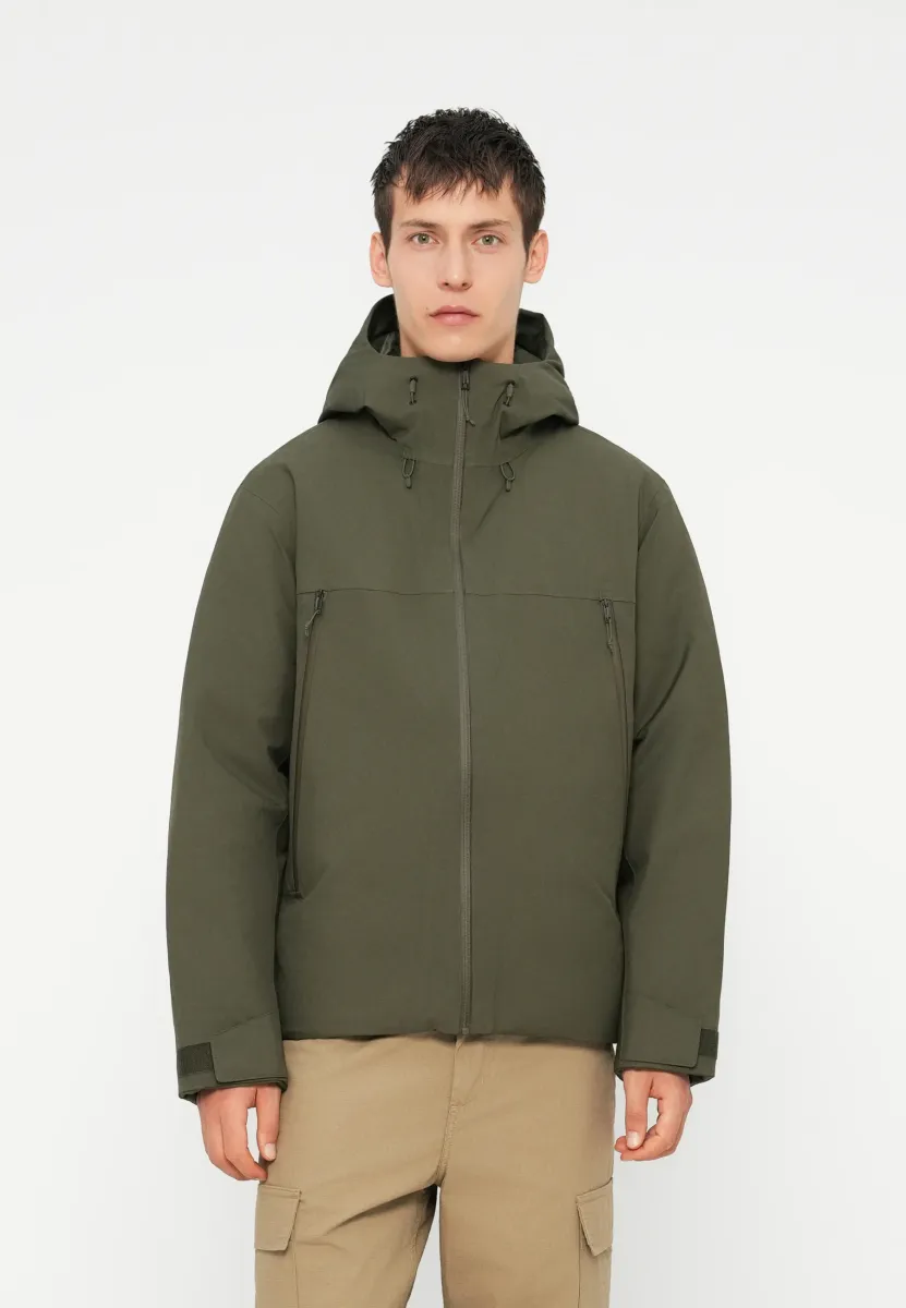 RANGE HOODED JACKET - Daunenjacke - new taupe green