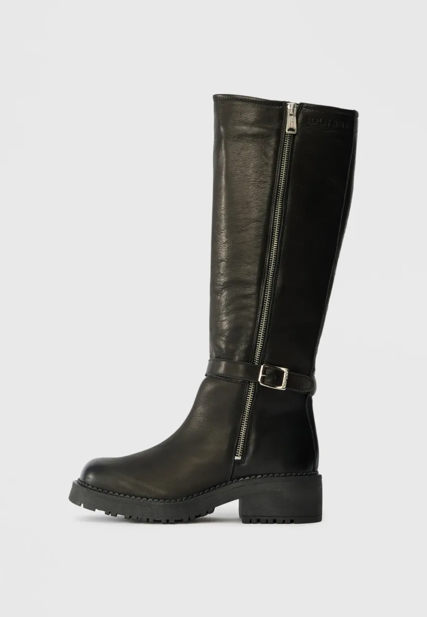 RAVEN - Cowboy-/Bikerboot - black