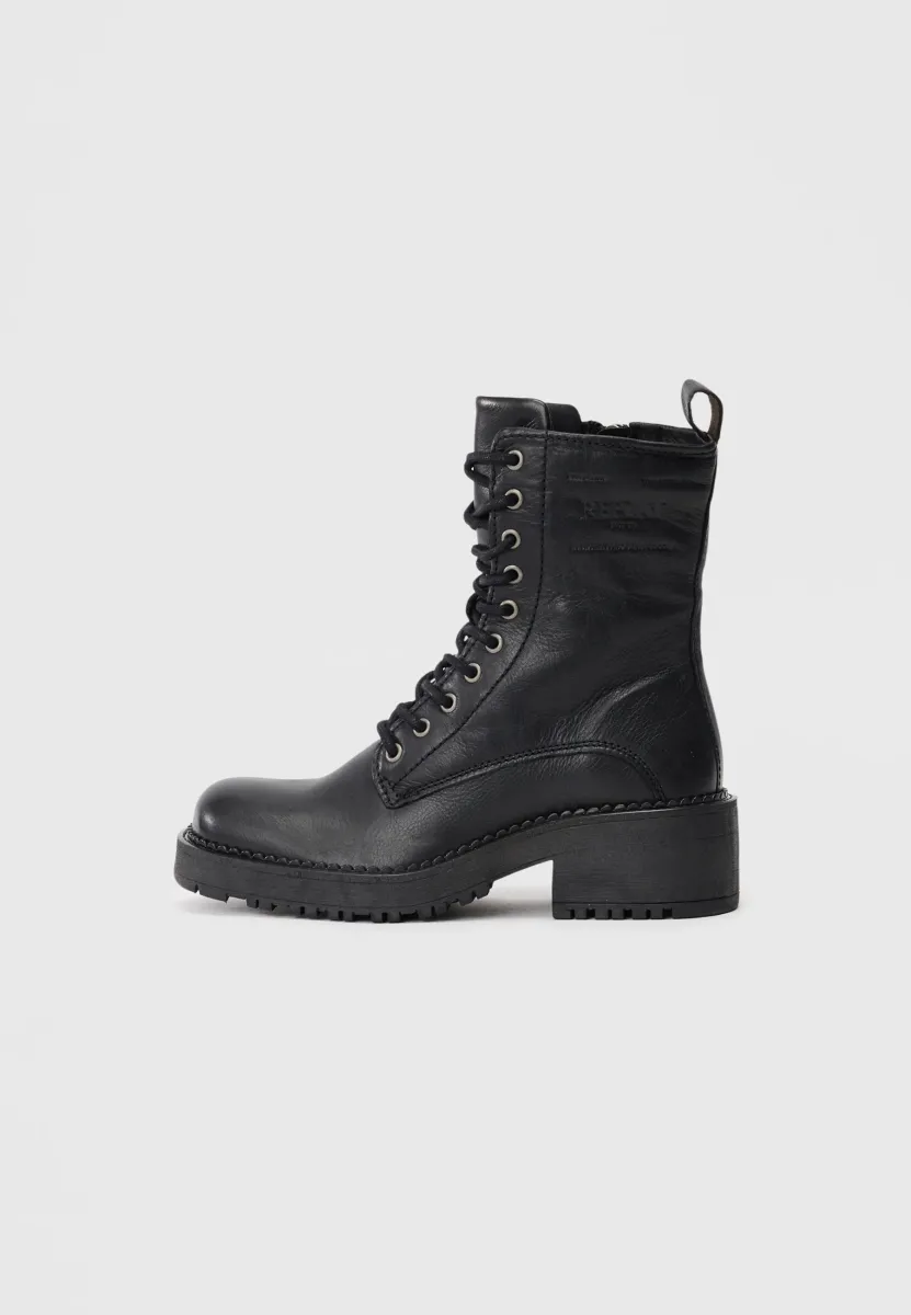 RAVEN - Schnürstiefelette - black
