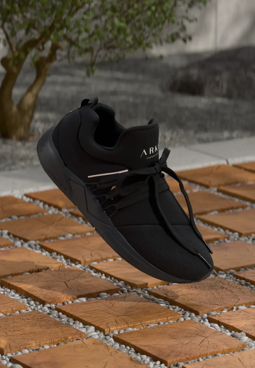 RAVEN UNISEX - Sneaker low - all black/white