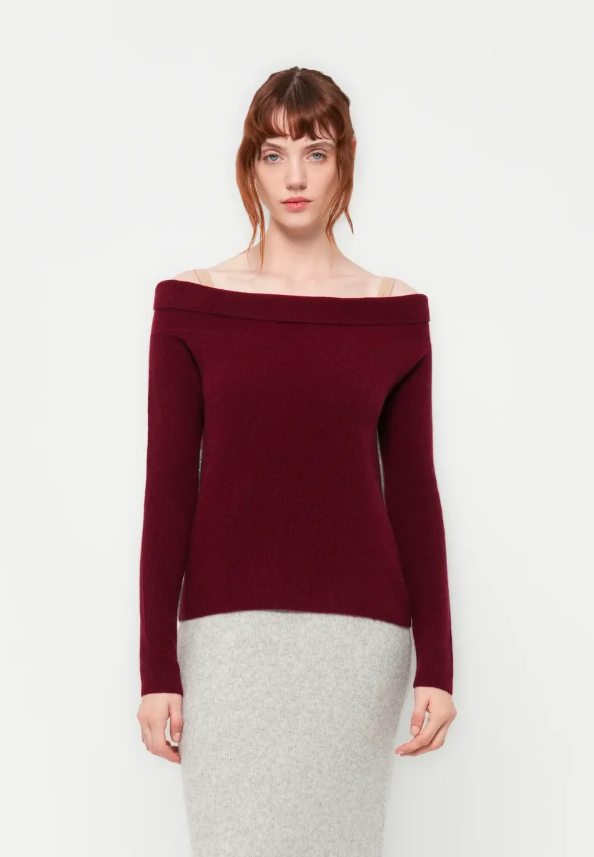 RAXOW - Strickpullover - dark red