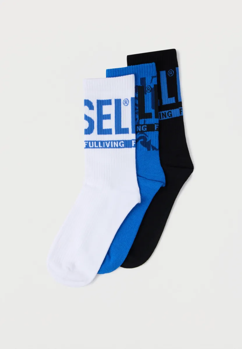 RAY UNISEX 3 PACK - Socken - blue/black/white