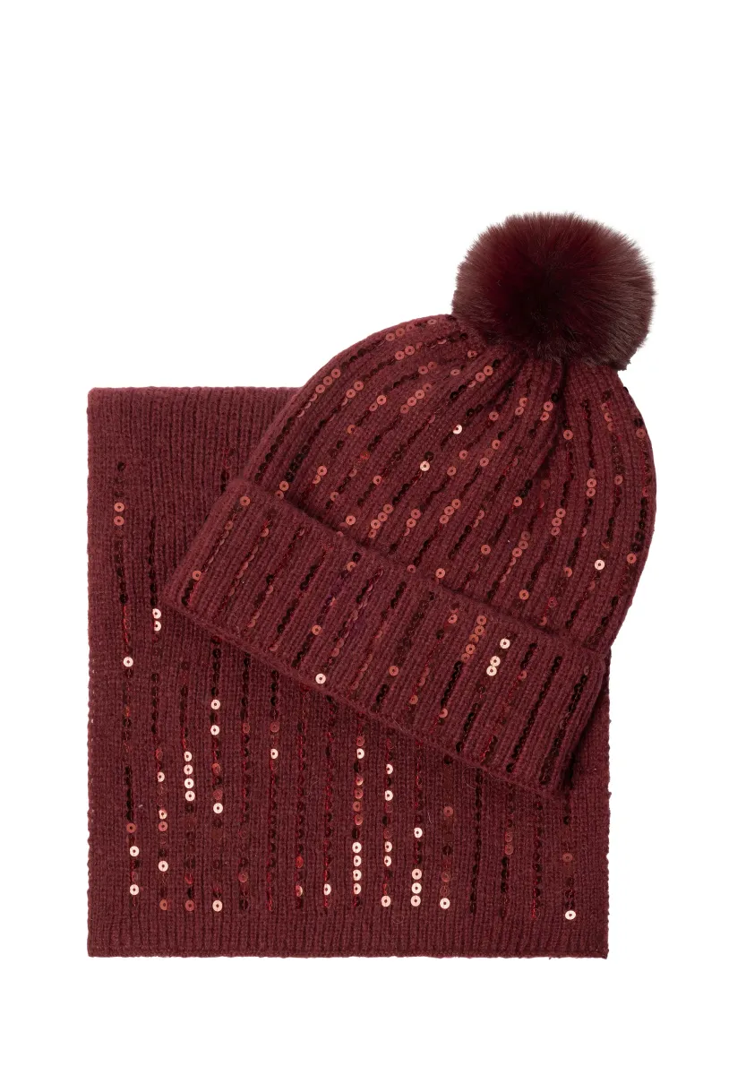 RAYA SET - Mütze - lotus red