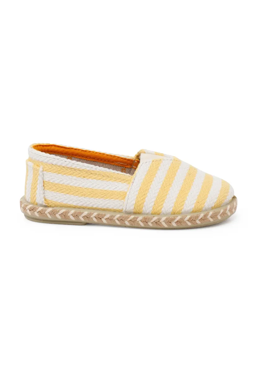 RAYAS TIPO CAMPING CON ELÁSTICO - Espadrille - amarillo