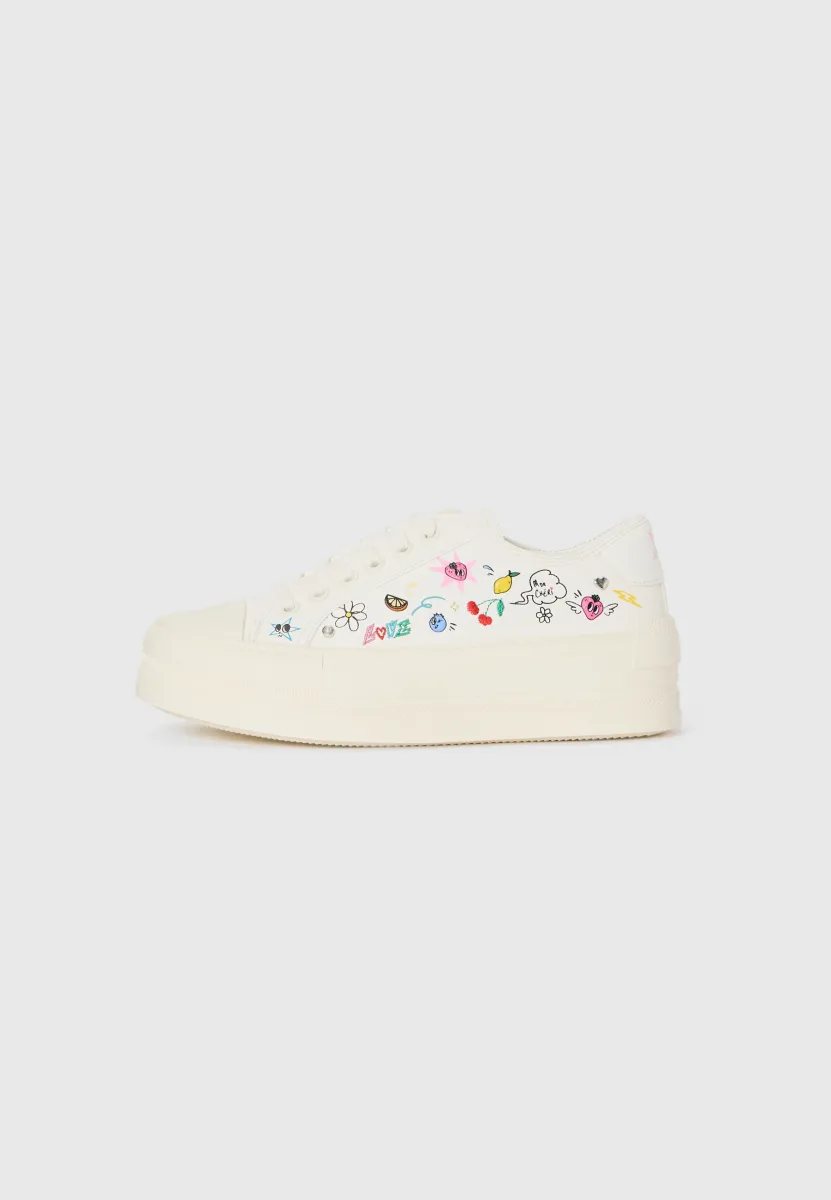RAYES - Sneaker low - white/multi-coloured