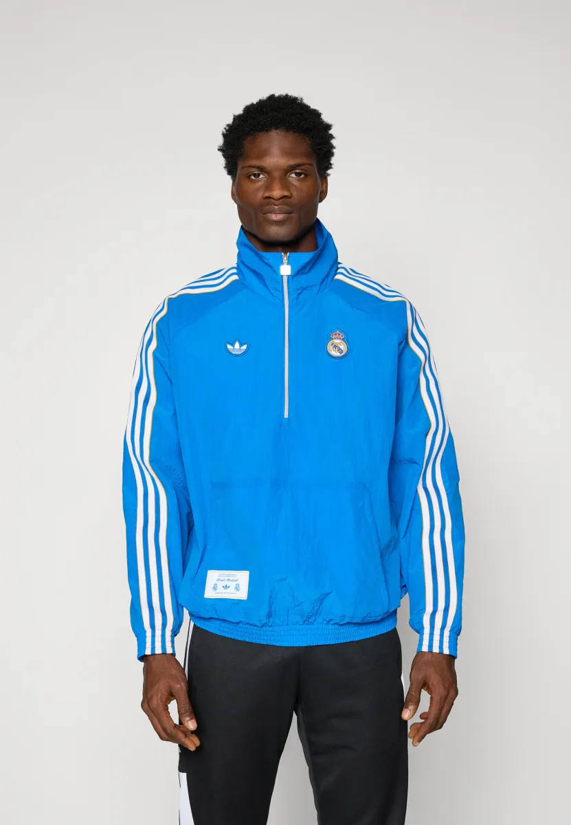REAL MADRID ICON HALF ZIP JACKET - Vereinsmannschaften - bluebird/white