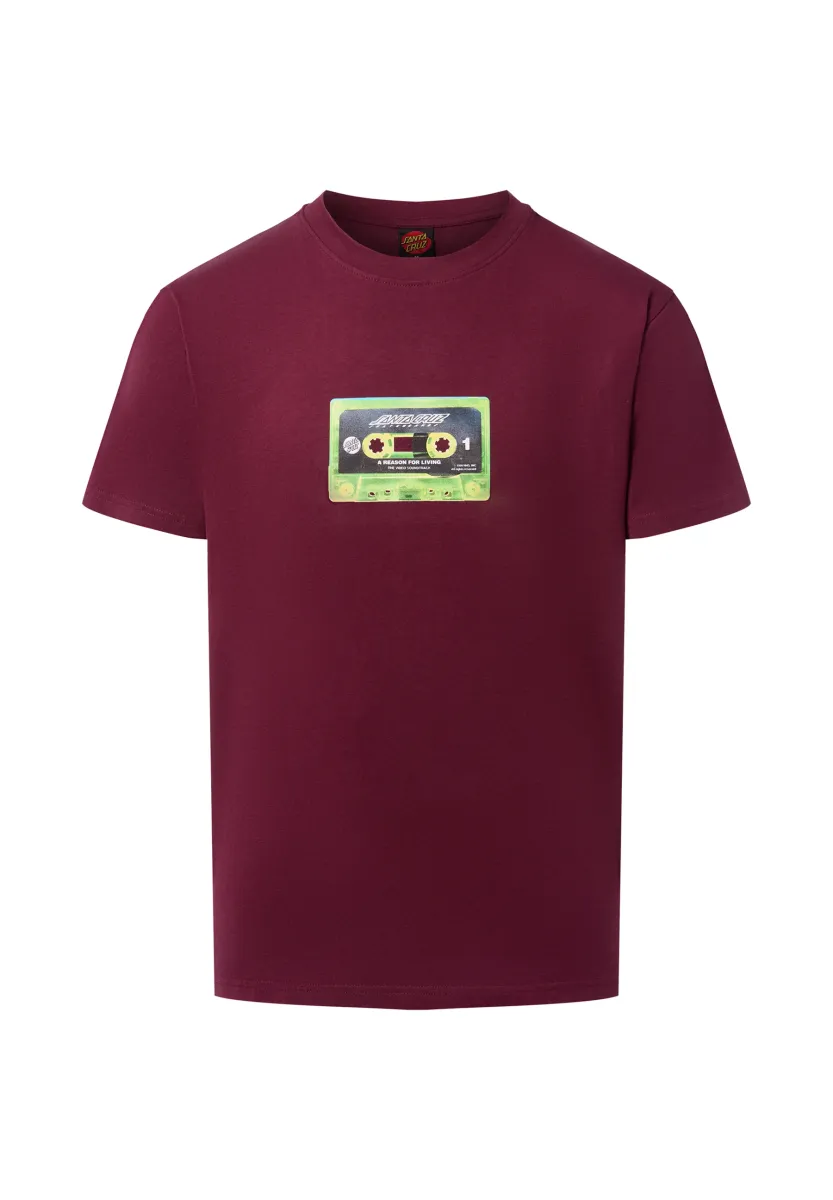 REASON FOR LIVING MIXTAPE - T-Shirt print - bordeaux