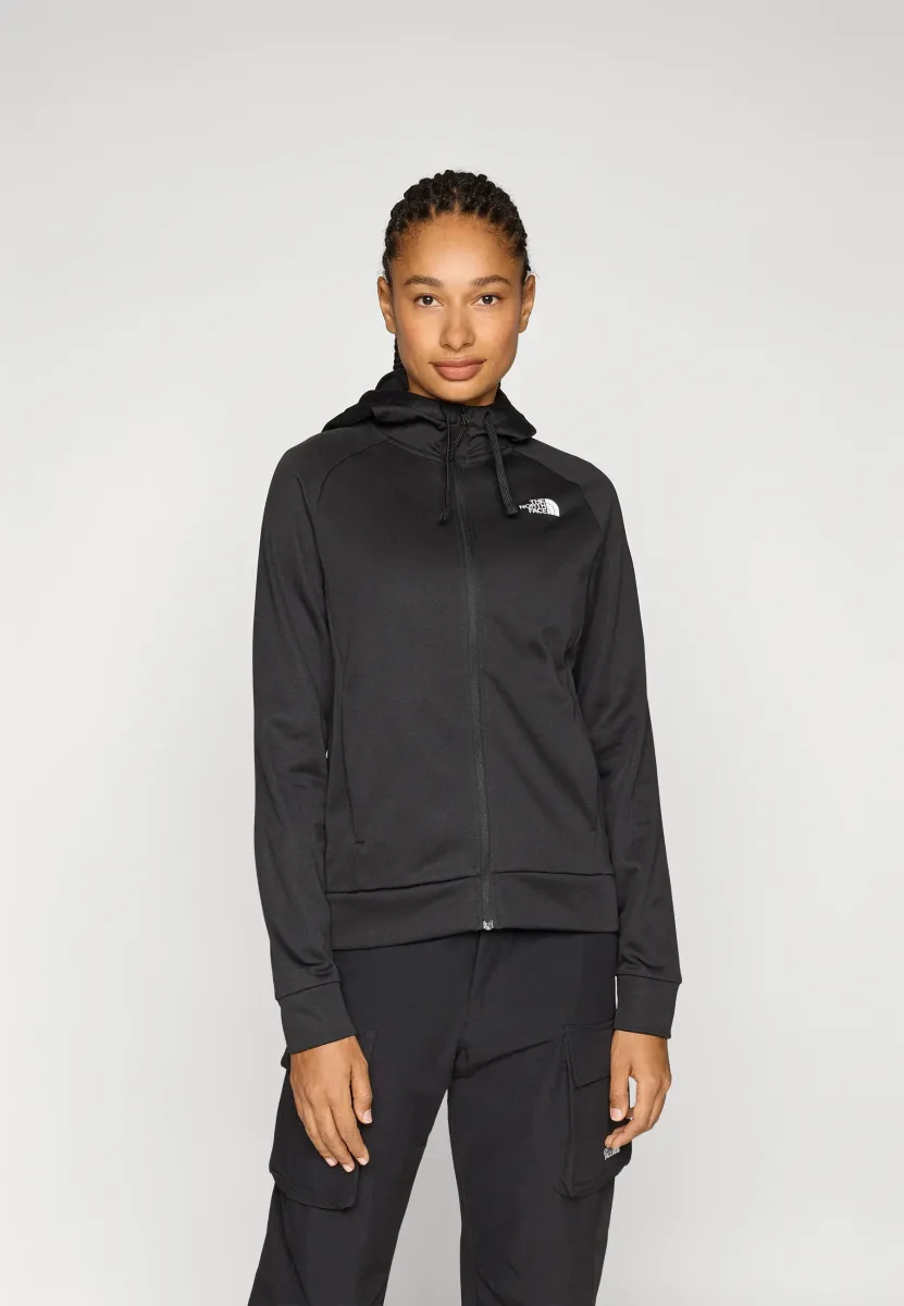 REAXION HOODED FULL ZIP JACKET - Sweatjacke - black heather