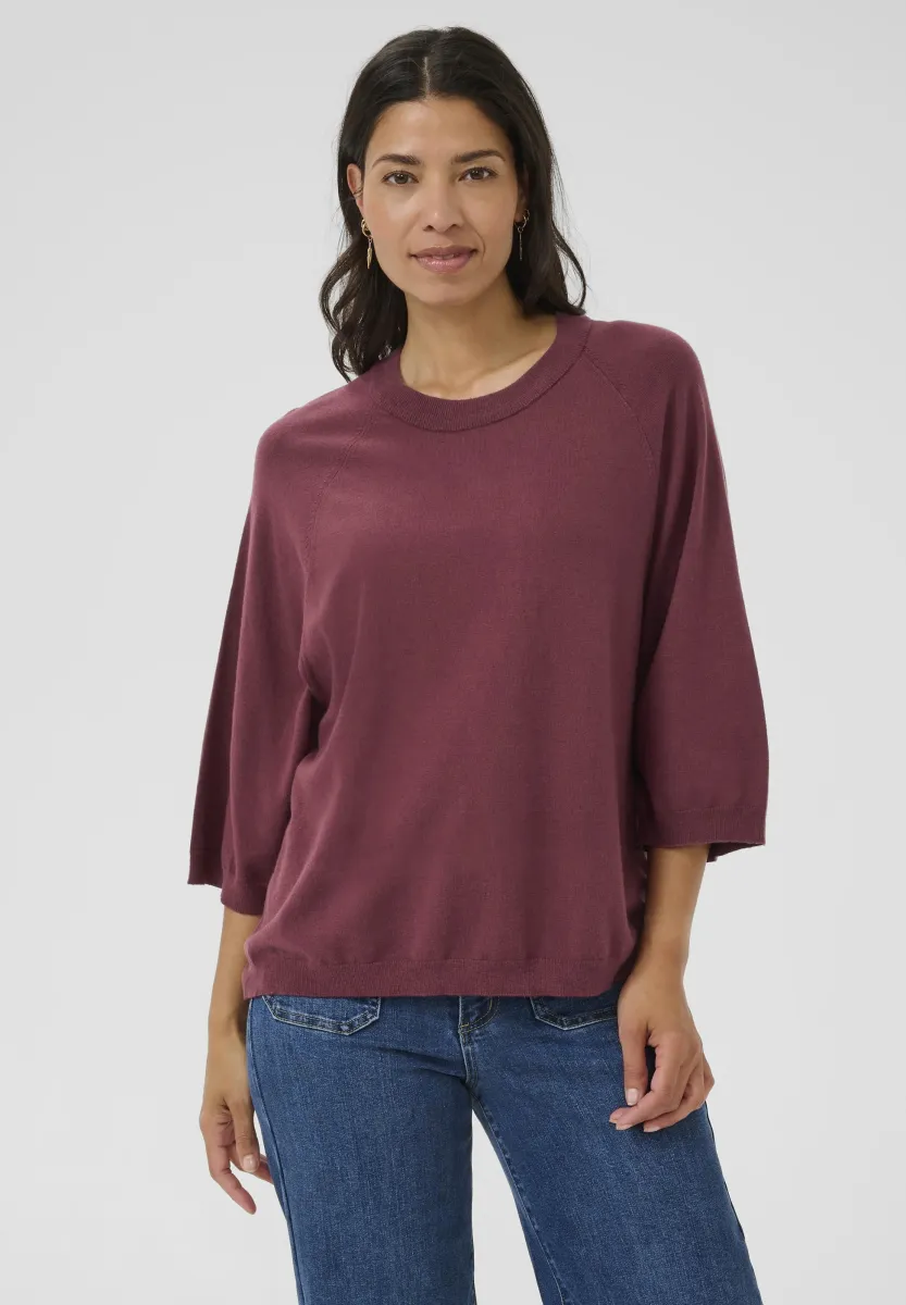 REBECCA - Strickpullover - windsor wine
