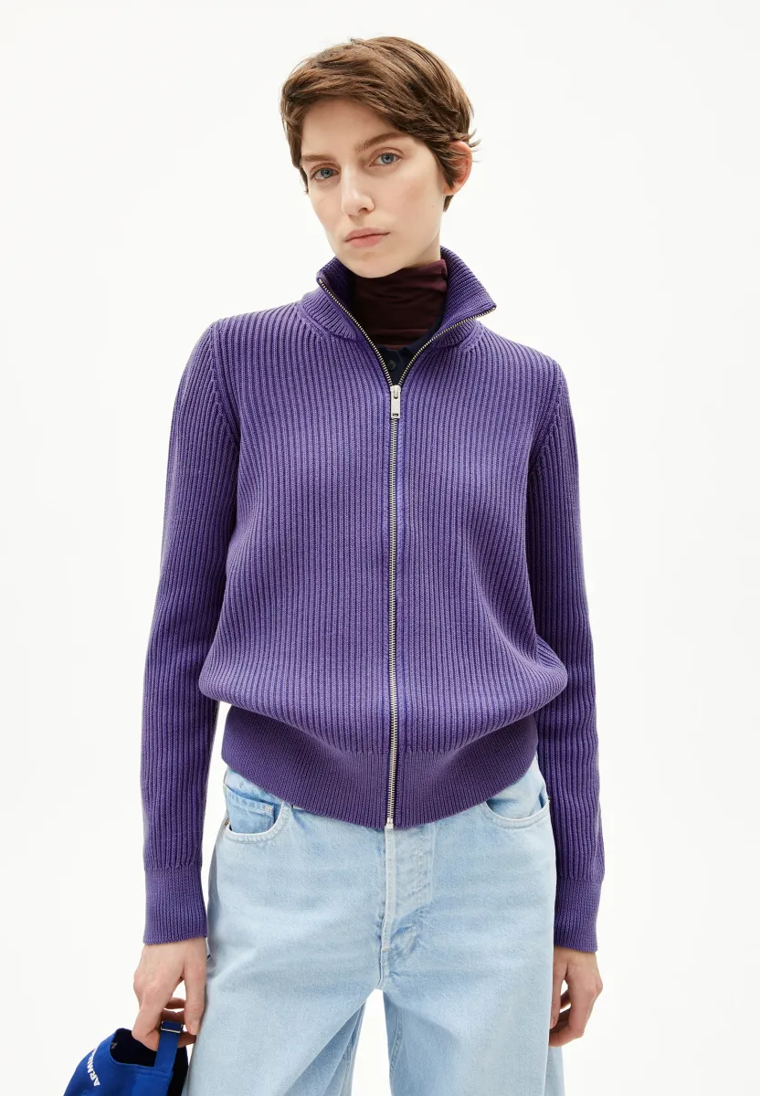 REBECCAA GMT DYE - Strickjacke - indigo lilac