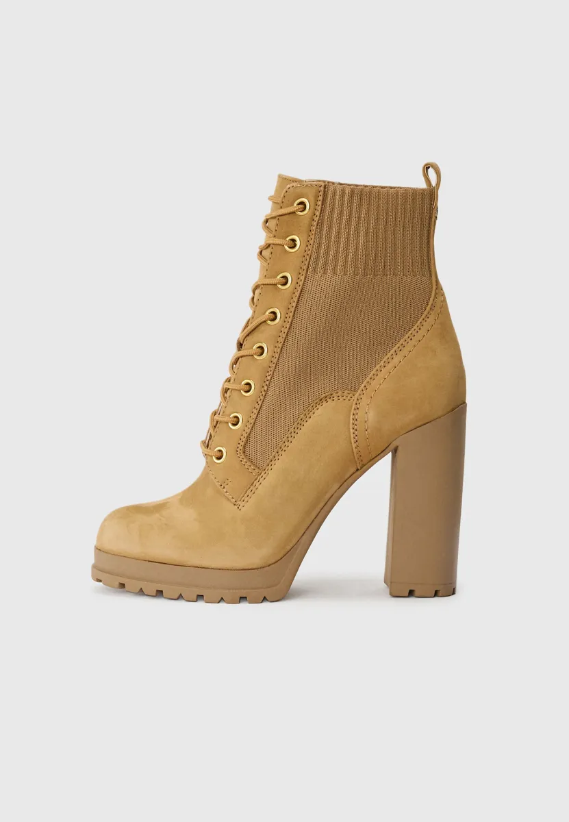 REBELLIOUS - High Heel Stiefelette - light brown