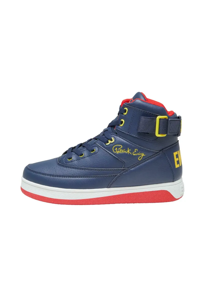 REBOUND BY EWING 33 HI - Sneaker high - navy red yellow white