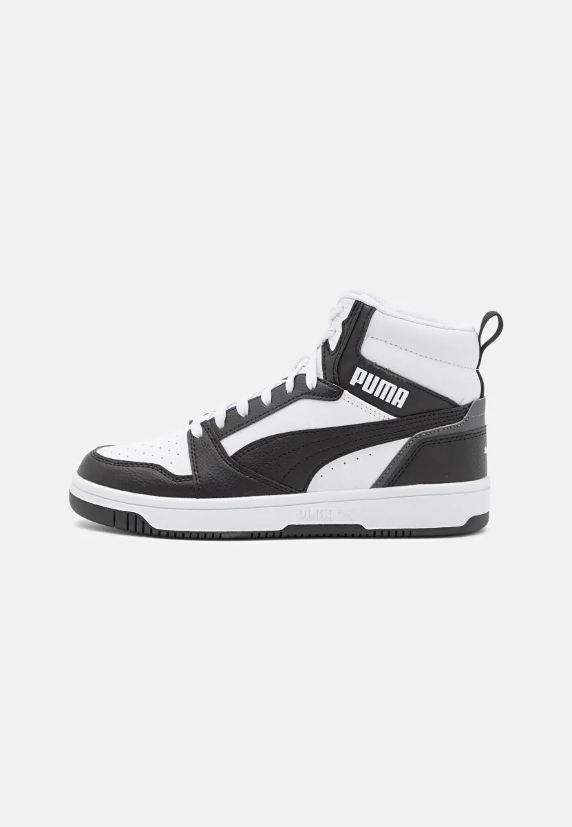 REBOUND V6 MID JR  - Sneaker high - white/black/shadow gray