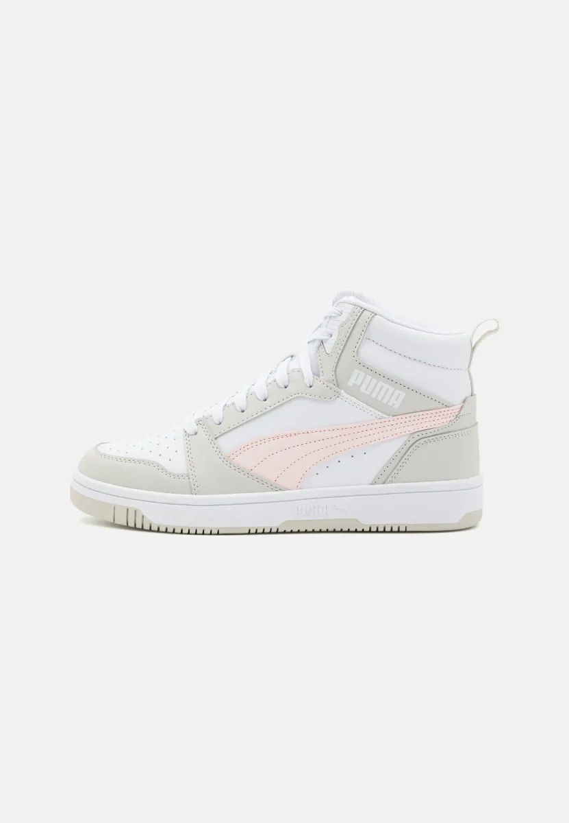 REBOUND V6 MID JR  - Sneaker high - white/frosty pink/sedate gray