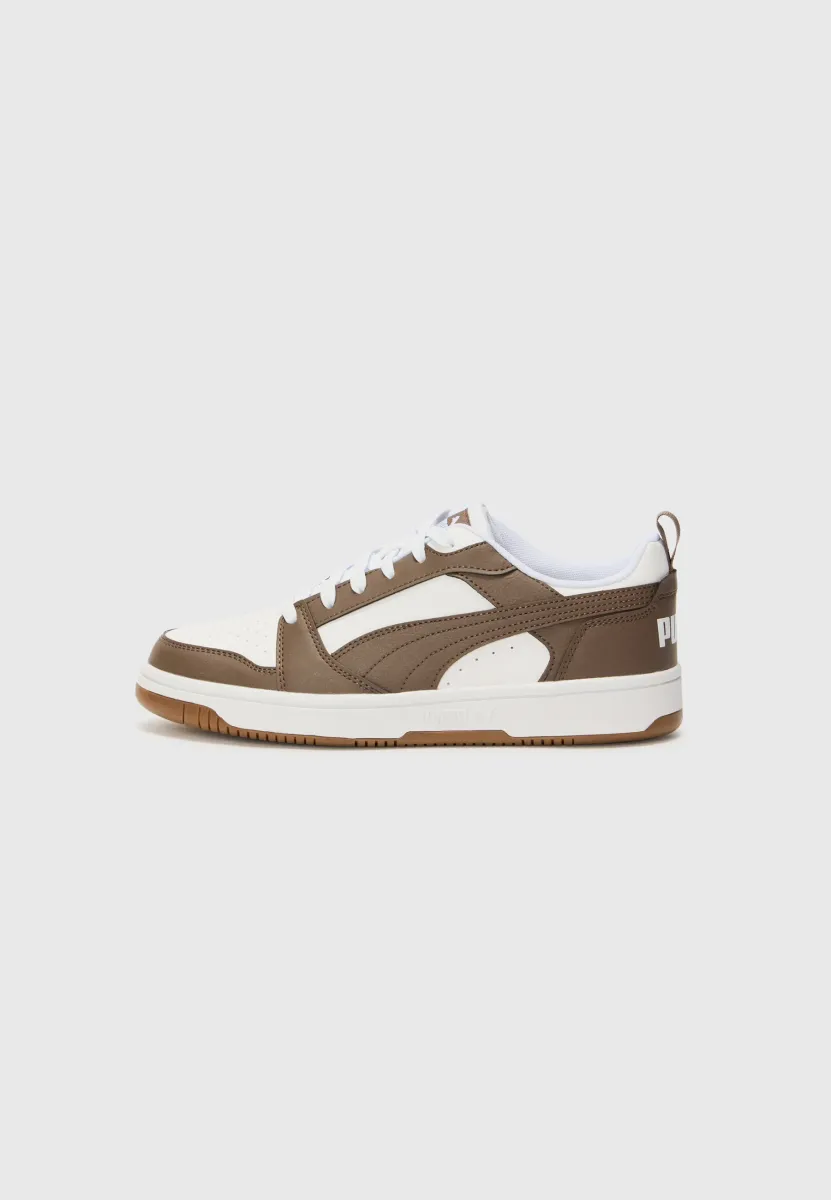 REBOUND V6 UNISEX  - Sneaker low - white/bronze-coloured/gum