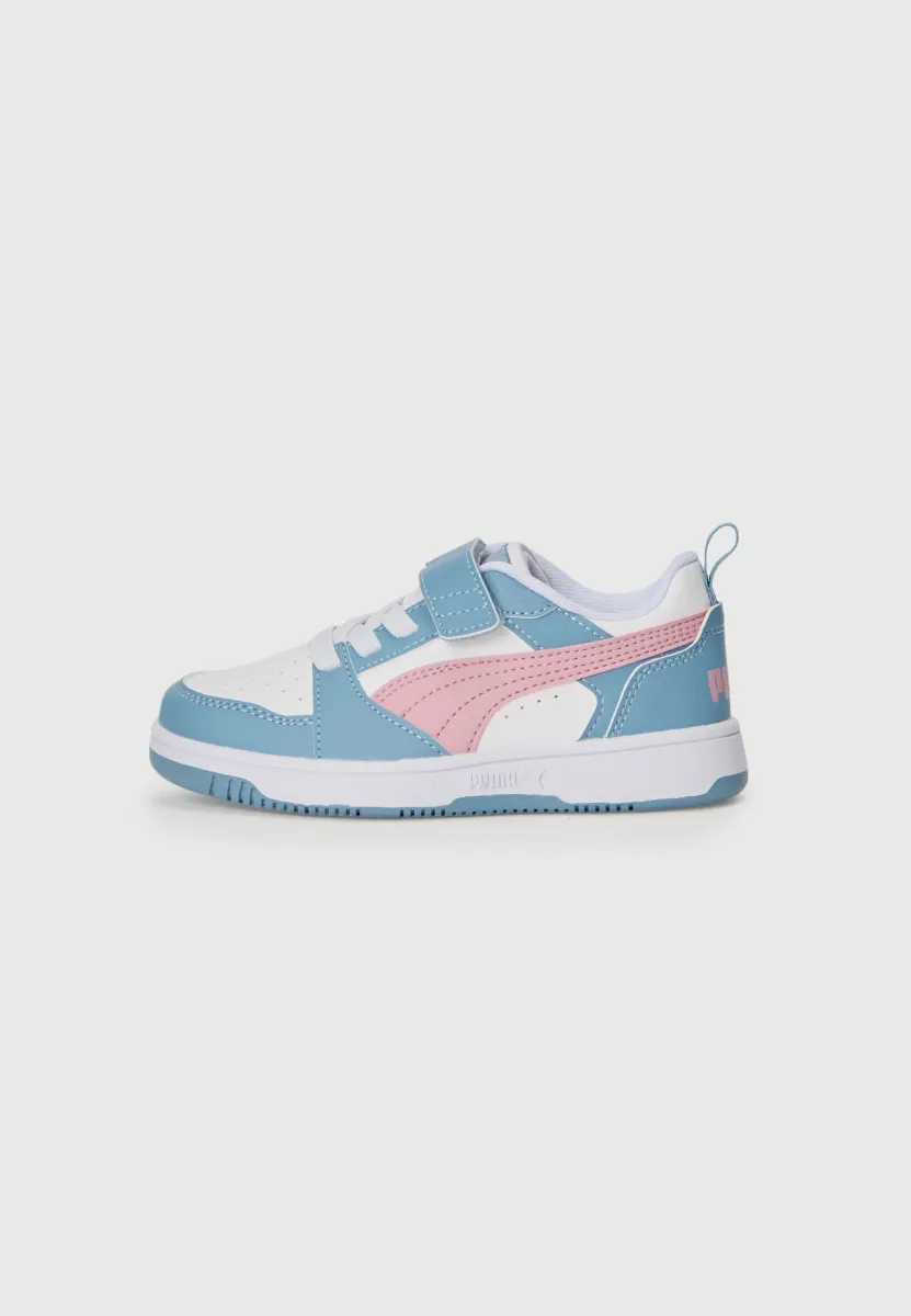 REBOUND V6 UNISEX - Sneaker low - white/poised pink/cool blue