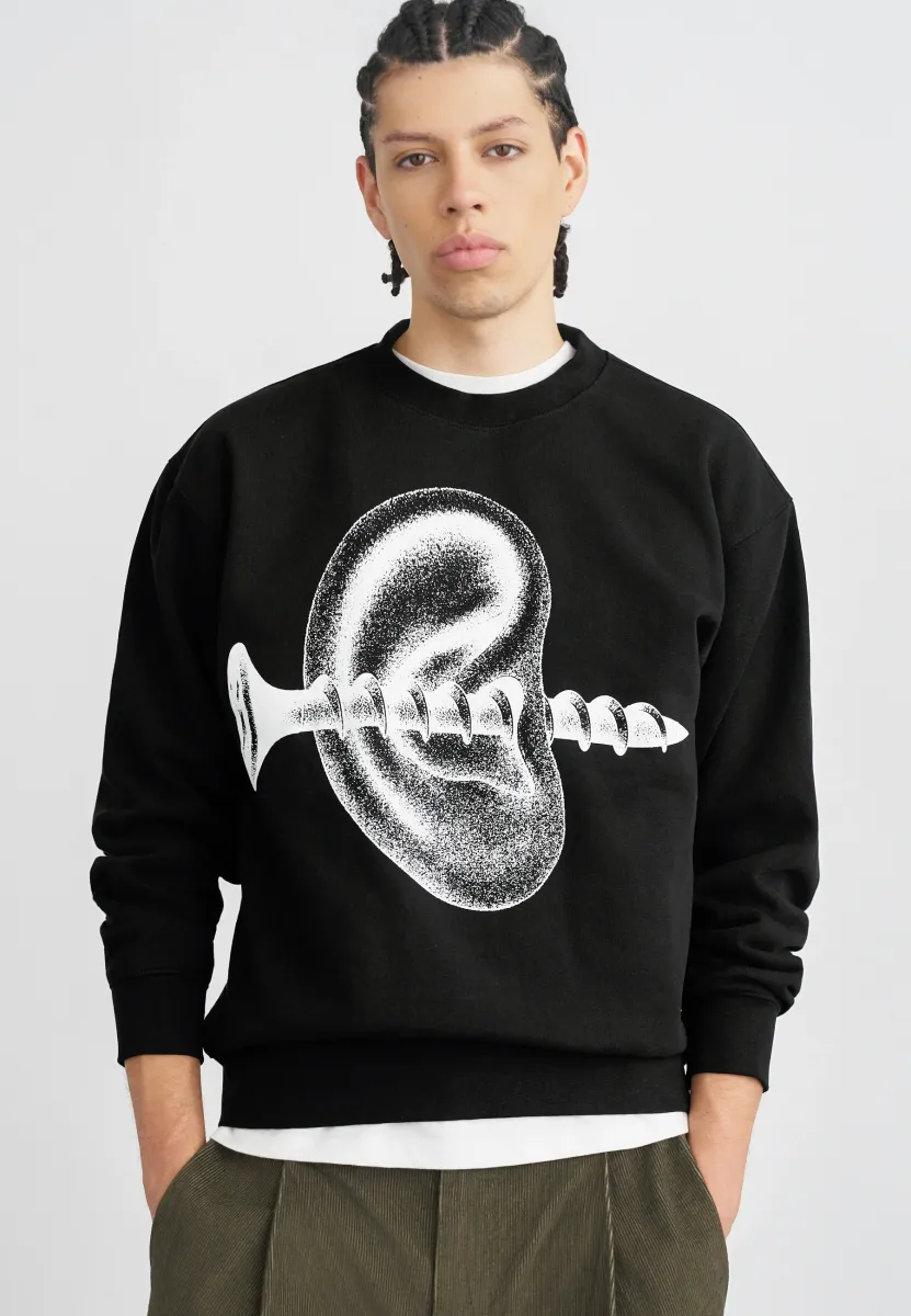 RECORDS EAR - Sweatshirt - black