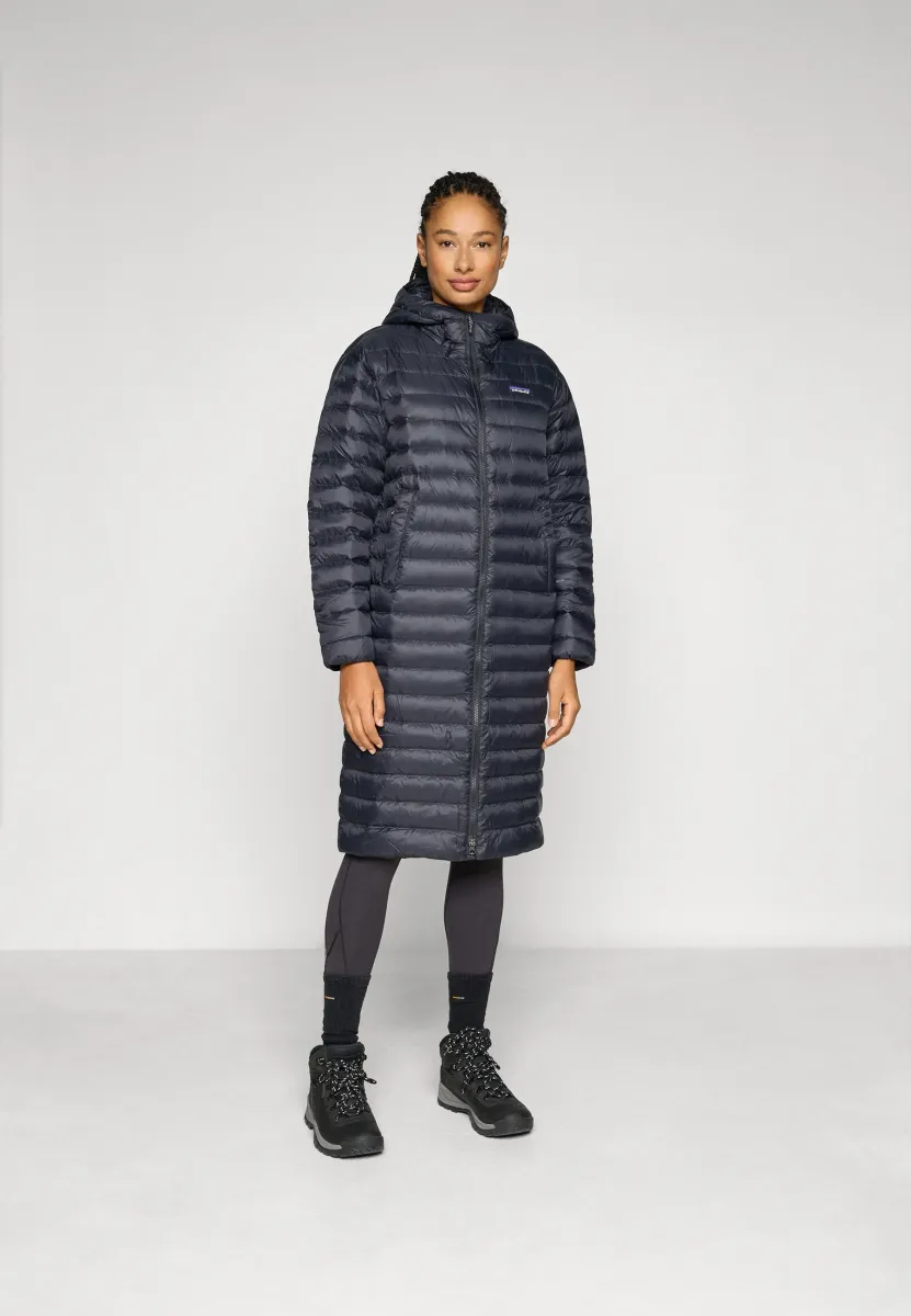 RECYCLED SWEATER PARKA - Daunenmantel - black