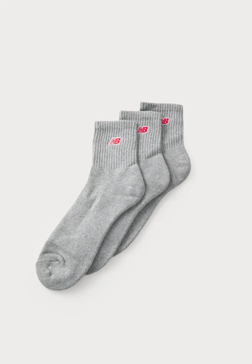RED PATCH LOGO ANKLE UNISEX 3 PACK - Socken - grey