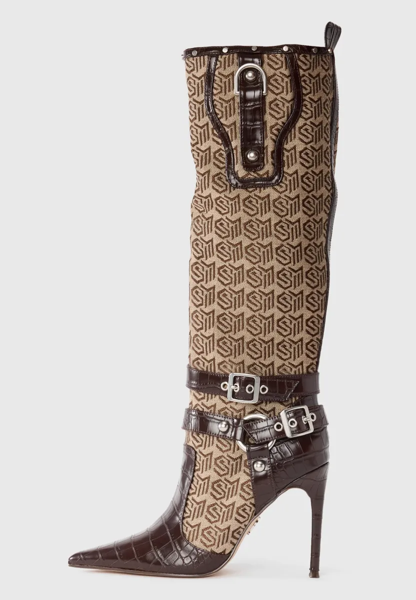 REDEEMER - High Heel Stiefel - brown