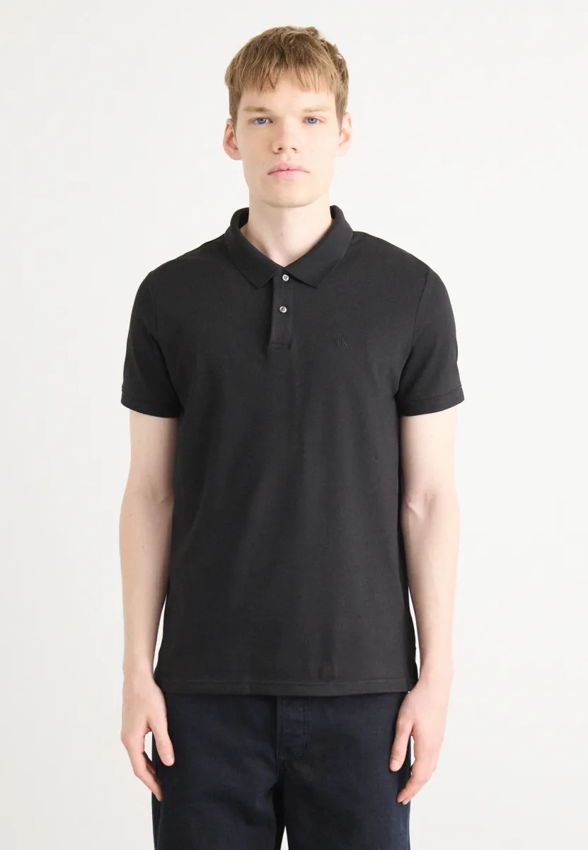 REFINED - Poloshirt - black